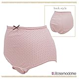 2808 出産準備の必需品 産褥ショーツ 綿100% プチドットとリボンがキュート マタニティショーツ マタニティーショーツ <br/> 敏感肌 【ローズマダム rosemadame マタニティー】 