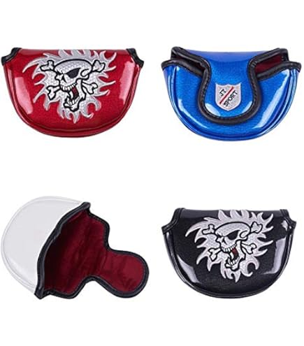 マレットタイプ用のカバー スカルキングシリーズ 選べる 3色 ブラック/ ブルー/レッド (ブルー) dwos6rj Amazon.co.jp: Skull King Embroidery Odyssey Putter Cover for