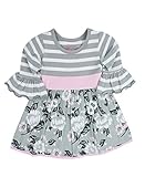RuffleButts【ラッフルバッツ】グレーチェニック　ワンピース　12-18ヶ月 [並行輸入品]