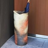 信楽焼 火色長傘立て しがらき焼 笠立て 陶器 おしゃれ kt-0061
