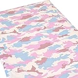国産 【 日本製 】 ベビー 掛け 布団 カバー ファスナー タイプ 80×110cm お昼寝 布団 カバー カモフラ アイボリー