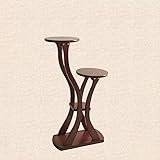 ソリッドウッドフラワーシェルフオリジナルウッドマルチレイヤー室内バルコニー盆栽フラワーシェルフヨーロッパフロアウッド、レッドブラウン/チェスナットレッド、48 * 24 * 95（65）cm ( Co