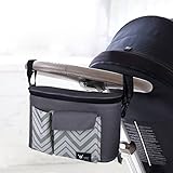 OFUN ベビーカー用バッグ ドリンクホルダー マザーズバッグ 多機能旅行用バッグ 哺乳瓶ママリュック おむつ収納 ベビー用品収納 ハンドバッグ 防水バッグ 大容量 小物入れ 取り付け簡単