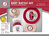 Alabama Crimson Tide wooden baby rattle set