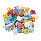 【工場直販】ガラスモザイクタイル バラ◆全8色MIX/単色 大容量600g/1800g◆アートモザイク DIY デコレーション ハンドメイド クラフト オリジナル 手作り 15㎜角 (600g, シルバー)