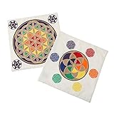 【スピリチュアル 研究家 はるひなた氏がプロデュース】開花運パワースポット刺繍クッションカバー2枚セット