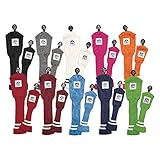 Mico Golf 柔らか ニット ヘッドカバー UT/FW用 10カラー バリエーション (オレンジ/FW)