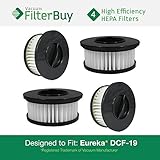 4 - Eureka DCF-19 (DCF19) Washable & Reusable Cartridge Replacement Filters, Part 63950. Designed by