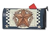 MailWrapsブルーBarn Starメールボックスカバー01339