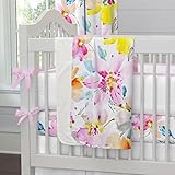 Carousel Designs Watercolor Floral Crib Blanket by Carousel Designs