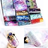 10シール 50cm レーザー 星空 ネイルホイル ネイルデコ 転印 ステッカー ネイルアート ホイル