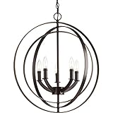 Progress Lighting P3841-20 Traditional/Classic 5-60W Cand Foyer Pendant, Antique Bronze [並行輸入品]