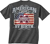 ミシシッピ州ブルドッグAmerican by Birth Tシャツ XL