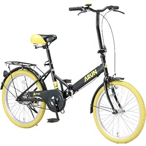 ARUN(アラン) イエロータイヤ仕様20インチ折りたたみ自転車KF-20AC 