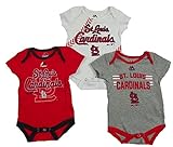 MLB Licensed St Louis Cardinals 3 Piece InfantベビーボディスーツクリーパーCrawler Set 24 Months