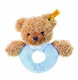Steiff Grip Toy (シュタイフ グリップ トイ)　"おやすみクマちやん プルー ラトル"【並行輸入品】