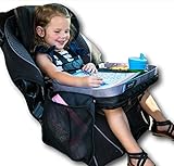 Kids E-Z Travel Lap Tray provides organized access to drawing snacks and activities for hours on-the