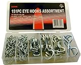 Dovetail 151 Piece Assortedサイズフック&目: hw-83001
