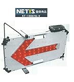 ソーラー式LED矢印板(点滅) 超高輝度LED使用