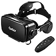 Canbor VR ゴーグル VRヘッドセット メガネ 3D ゲーム 映画 Bluetoothコントローラ付き 受話可能4.7-6.2インチのiPhone Samsungなどのスマホ対応 黒