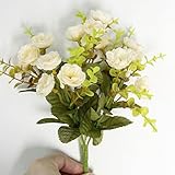 装飾5色人工花プラスチックフェイク人工花柄 One Size ベージュ SFBHA32754433121