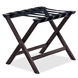 日本製 大川家具 バゲージラック luxe 高級銘木タモ無垢材使用 (ダークブラウン)