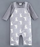 かわいい服男の子と女の子Tシャツ+スリングウサギのパターン綿の長袖パンツファッションギフトロンパース