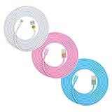 iPhone 7 Plus Charger, 3 Pack of 10FT (3 Meters) Heavy Duty Lightning Cable USB to Lightning Cable R