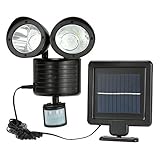 LED ２２灯　搭載　人感センサーライト 850lm 太陽光 ソーラー パネル 防犯 玄関灯