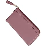 [BLUE SINCERE] ブルーシンシア 本革 長財布 レディース RFID スキミング防止 YKK L字ファスナー タッセル付き 財布 お札入れ 小銭入れ付き / SW3 (スワニーピンク)