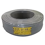 テイコク VVF ケーブル 3CX1.6mm  灰色 100m巻