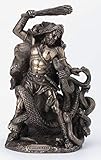 Veronese Design 9インチ ヒドラの殺害 ヘラクレスのセカンド労働 ギリシャのローマ人モンスターバトルヒーロー ヘラクレスアンティークブロンズ仕上げ像