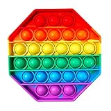 ロボットプラザ(ROBOT PLAZA) プッシュポップバブル 子供 おもちゃ 知育玩具 ストレス解消 洗える スクイーズ玩具 男の子 女の子 大人 対象年齢 6歳以上 (八角形)