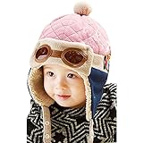 De.Markt パイロット 風 ニット帽 ニット帽子 ベビー キッズ 赤ちゃん 子 子供 用 かわいい 防寒