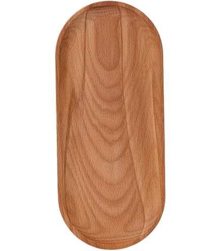 Amazon.co.jp: ウッドトレー ウィローウッド 25cm丸トレー【D-25 H-2cm