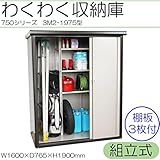 収納家具 収納庫　750シリーズ　幅1600mm・高さ1900mm　組立式　3M2-1975型