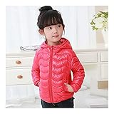 冬物　ダウンジャケット　子供服　防寒　着心地良い　保温する　アウター　キッズ　レッド　120
