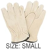 ToolUSA Men's Size Small, Unlined A-grade Grain Cowhide Driver's Gloves With Light Elastic Wrist: GL