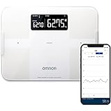 オムロン 体重・体組成計 カラダスキャン スマホアプリ/OMRON connect対応 ホワイト HBF-255T-W