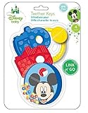 Disney Mickey Mouse Teether Keys with Rattle and Link [並行輸入品]