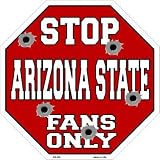 スマートブロンドArizona StateファンのみメタルノベルティOctagon Stop Sign bs-335