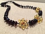 Baltic Amber Teething Necklace Cherry Lemon Flower 11 Inch Baby Infant and Toddler. Drooling Pain fe