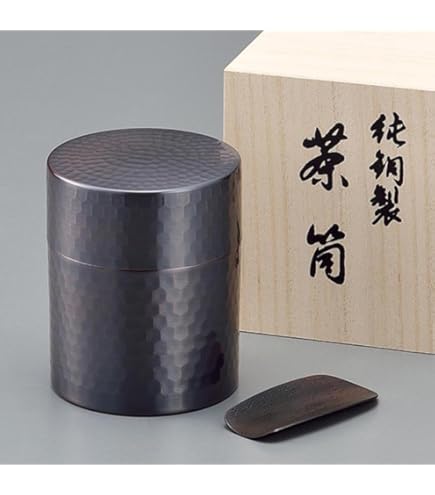 Amazon｜樺細工 桜皮細工 日本製 秋田県指定伝統工芸品 茶筒 ＆ 茶箕