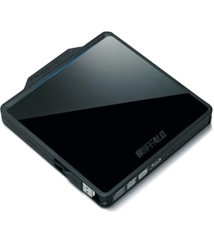 BUFFALO ポータブル Blu-ray ドライブ Amazon.com: Buffalo UHD BD Portable Blu-ray Drive Black