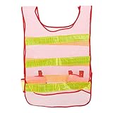 KLUMA 反射ベスト 蛍光 安全ベスト 高視認性 交通警備 夜間 作業服 誘導 工事現場用 ジョギング スポーツ 自転車 ユニセックス