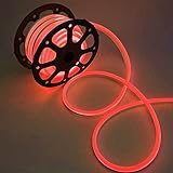 WYZworksレッド柔軟な防水ソフトシングルサイドLEDネオンロープライトストリップバー Red 50FT LED-FLEX-1SD-RED-50FT
