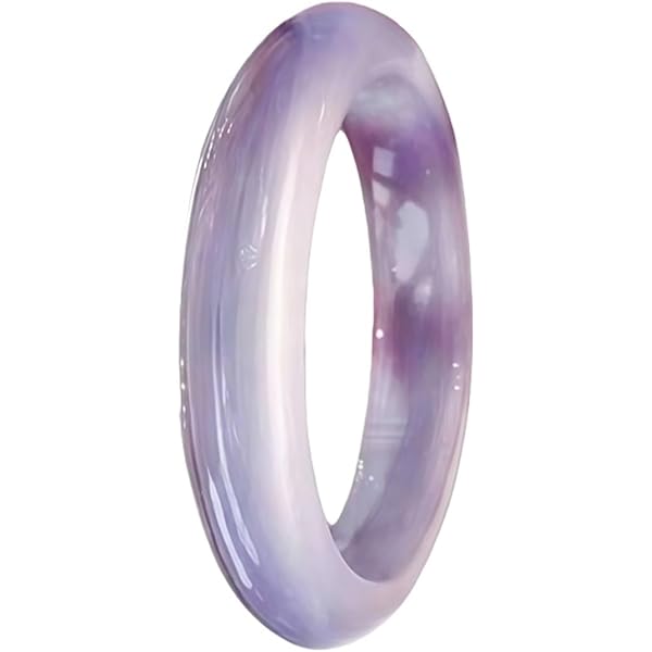 Amazon | [BUDBYU] 女性用翡翠ブレスレットバングル蛍光紫翡翠