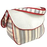 Hoohobbers Messenger Diaper Bag, Stellar Stripes by Hoohobbers