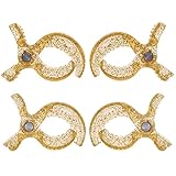 dreambaby ドリームベビー Stroller Clips Black 4 Pack 大きく開くベビーカークリップ4個セット Gold ゴールド