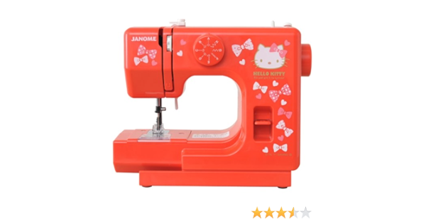 Amazon ジャノメ ハローキティ コンパクトミシン レッド Kt R ジャノメ 電動ミシン